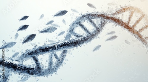 Digital Aquatic Formation Wall Art