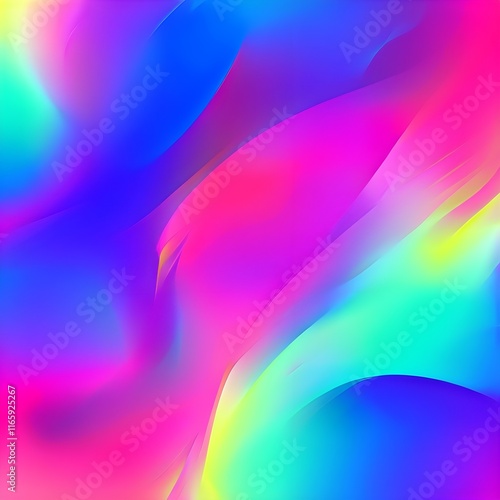 Abstract Neon Color Fusion Background