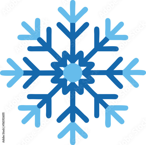 Snowflake Icon - Intricate and Elegant Winter Symbol Variant