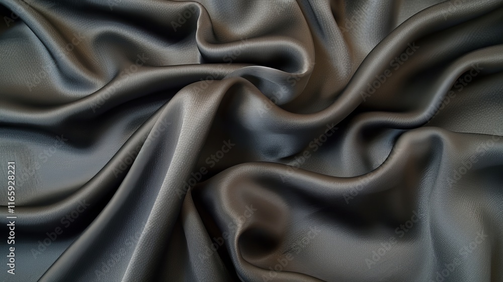 Fototapeta premium Luxurious dark purple and burgundy satin fabric with shimmering drapery for elegant celebrations