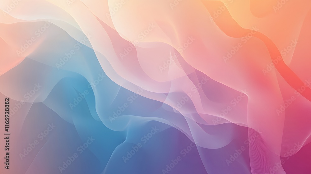 Obraz premium Abstract Pastel Wave Background Design