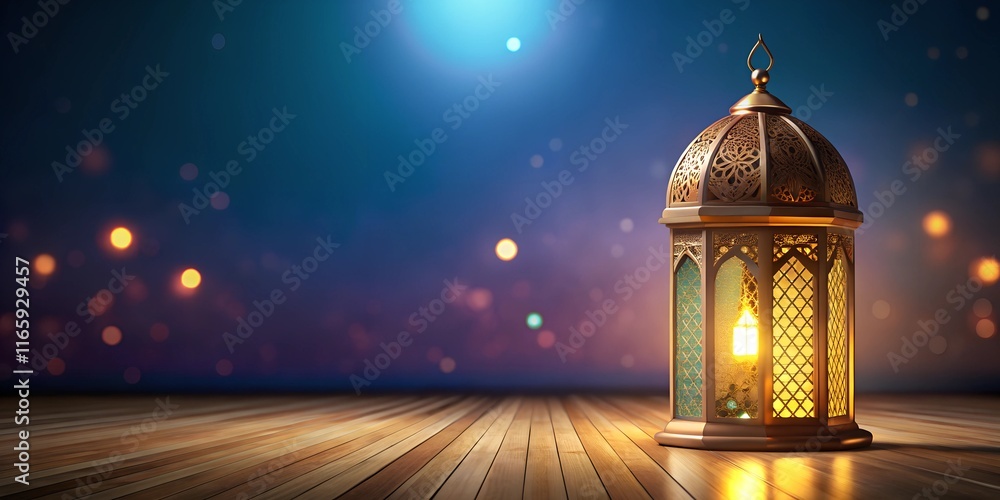 3d illustration of Ramadan lantern right side blank. 3d Islamic Ramadan concept background with decorated lanterns and clouds on the right side of the scene with empty space for text on the left side. 3d illustration of Ramadan lantern right side blank. 3d Islamic Ramadan concept background with decorated lanterns and clouds on the right side of the scene with empty space for text on the left side.