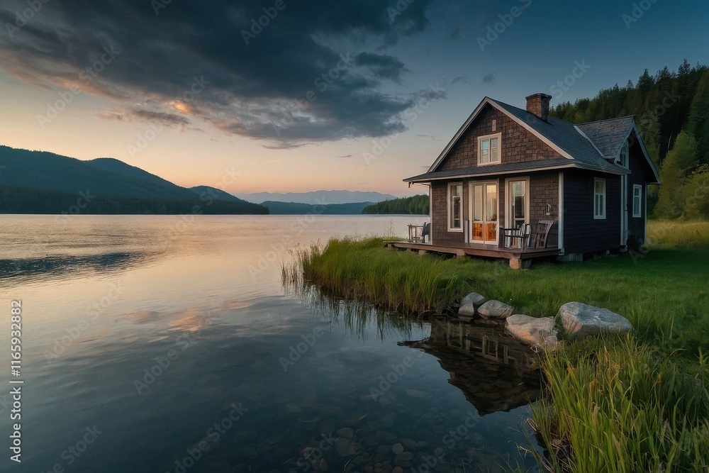 Small house by the lake Small house by the lake