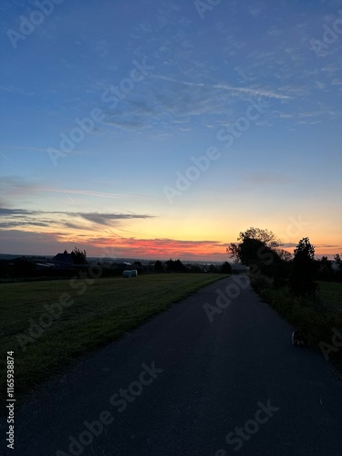 sunrise over the river