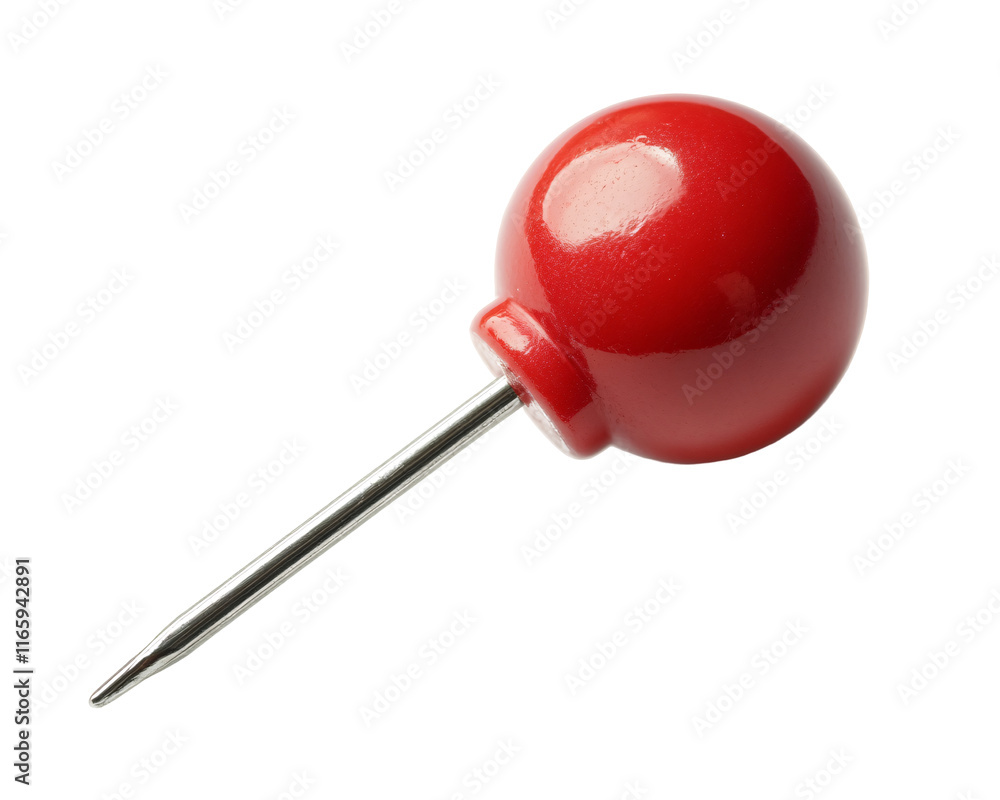 Isolated Red Pin Isolated Red Pin