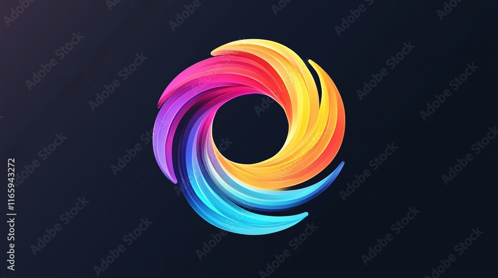 A vibrant, swirling logo with dynamic colors of purple, blue, orange, and pink on a dark background. A vibrant, swirling logo with dynamic colors of purple, blue, orange, and pink on a dark background.
