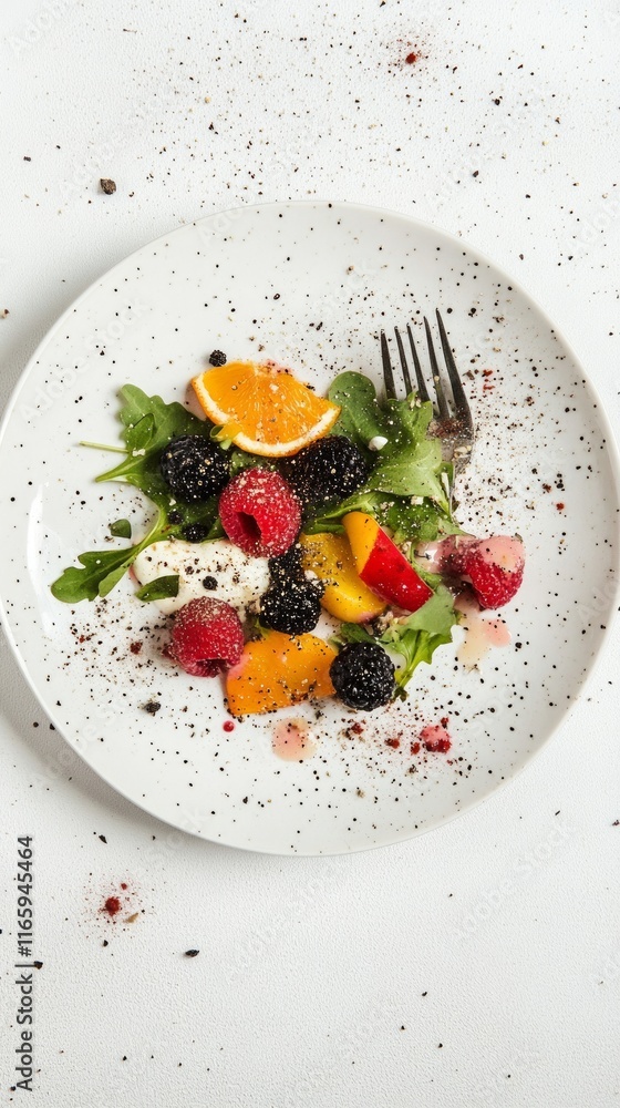 A Colorful and Refreshing Fruit Salad Delight - Perfect Summer Dish A Colorful and Refreshing Fruit Salad Delight - Perfect Summer Dish