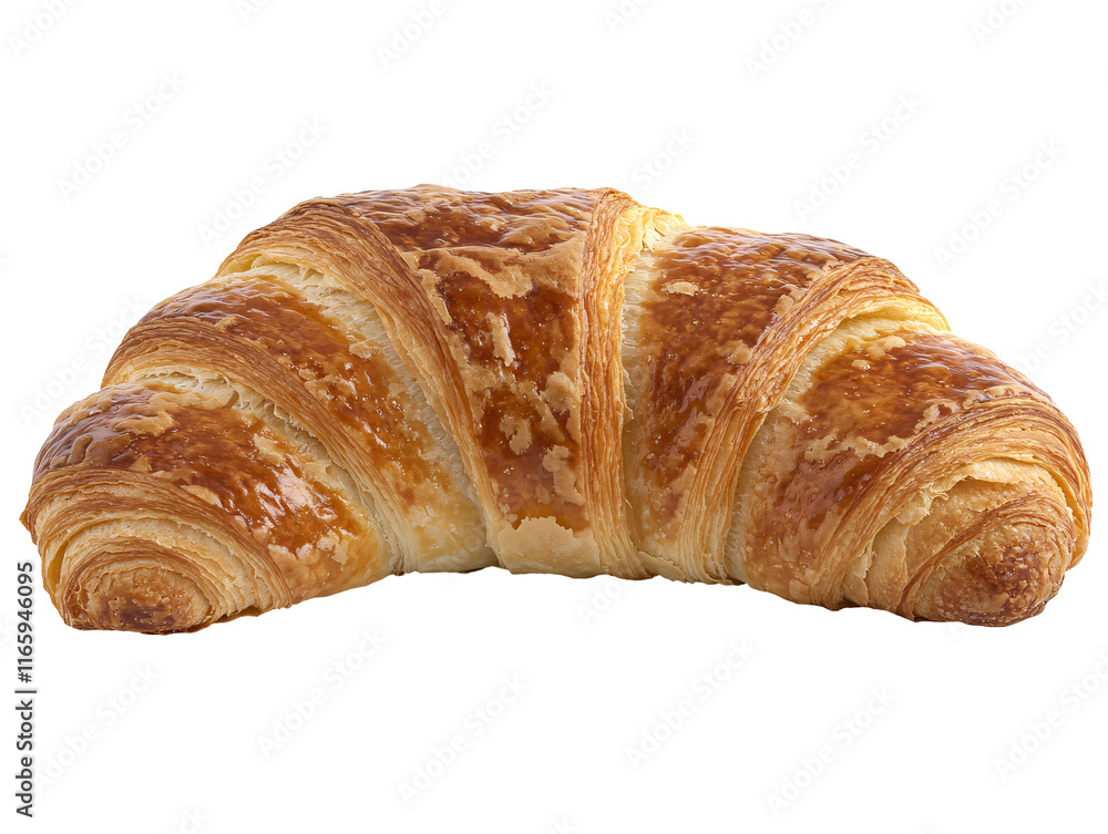 Isolated Golden Brown Croissant Isolated Golden Brown Croissant