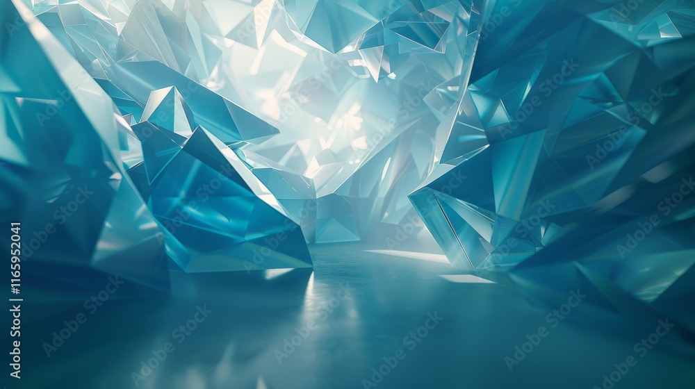 Light beams illuminating an abstract crystal cave create a mesmerizing wallpaper background filled with turquoise and geometric patterns Light beams illuminating an abstract crystal cave create a mesmerizing wallpaper background filled with turquoise and geometric patterns