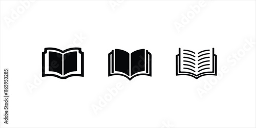 Book set illustration on white background . book bundle set.