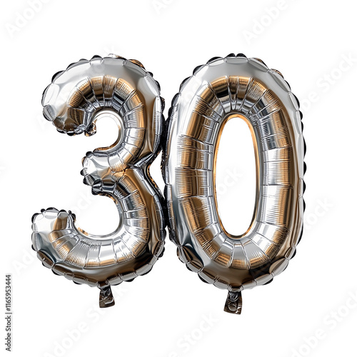 30th Birthday Balloon Celebration Image.
