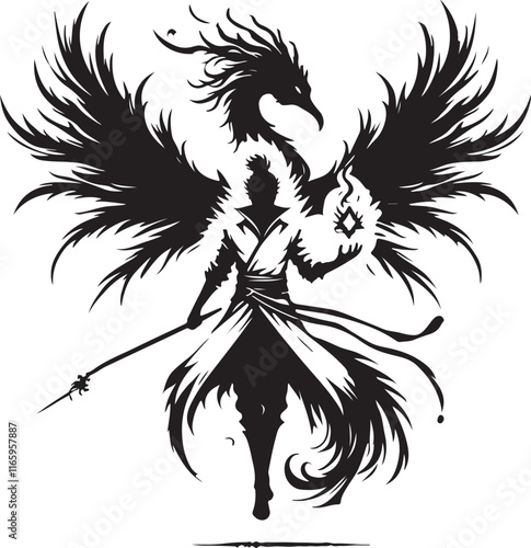 Wallpaper Mural Phoenix Keeper Vector Illustration Torontodigital.ca