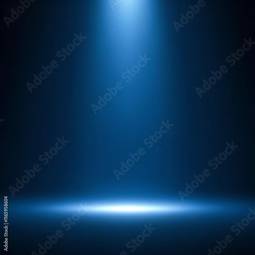 Spotlight on Stage - Dramatic Blue Lighting Background