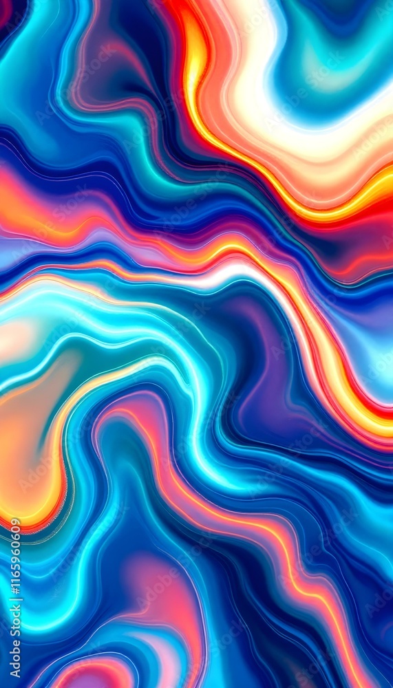 Obraz premium abstract colorful background with waves