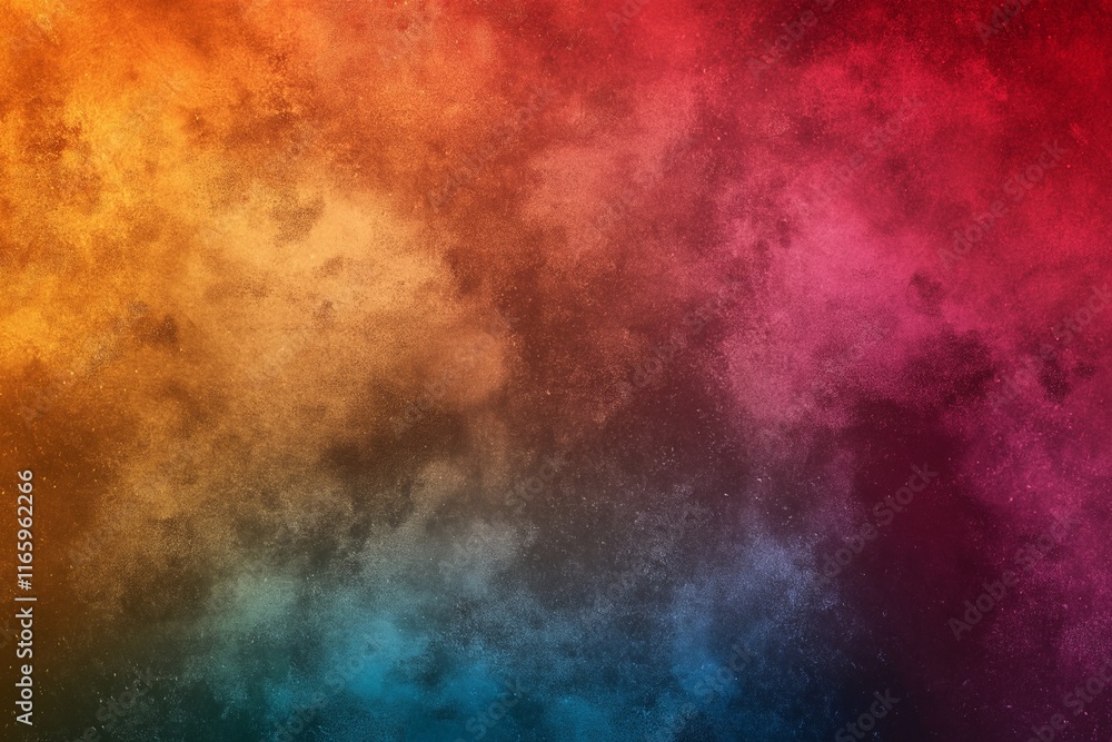 Fototapeta premium Colorful gradient background with blurred textures, soft tones of yellow, pink, orange, blue, and purple, creating a rainbow-like gradient effect.
