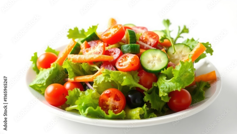 Fresh Vegetable Salad with Tomatoes and Cucumbers Fresh Vegetable Salad with Tomatoes and Cucumbers
