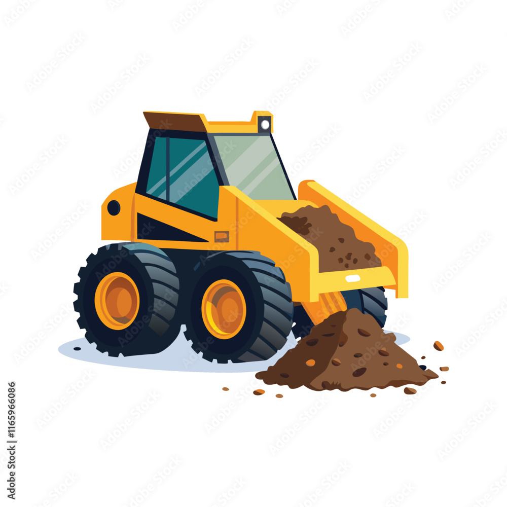 Construction machinery vehicle vector illustration Construction machinery vehicle vector illustration