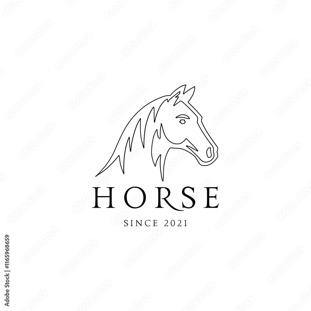 horse logo. horsehead vector. horse silhouette horse logo. horsehead vector. horse silhouette