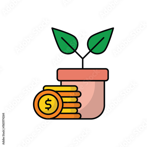 Passive Income vector icon