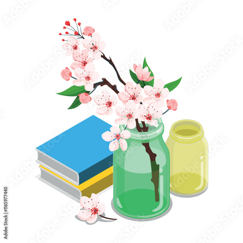 Colorful Decorative Blooming Flower Vases 
