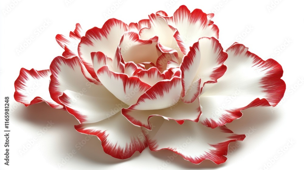 Red and White Flower Petals Close Up Shot Red and White Flower Petals Close Up Shot