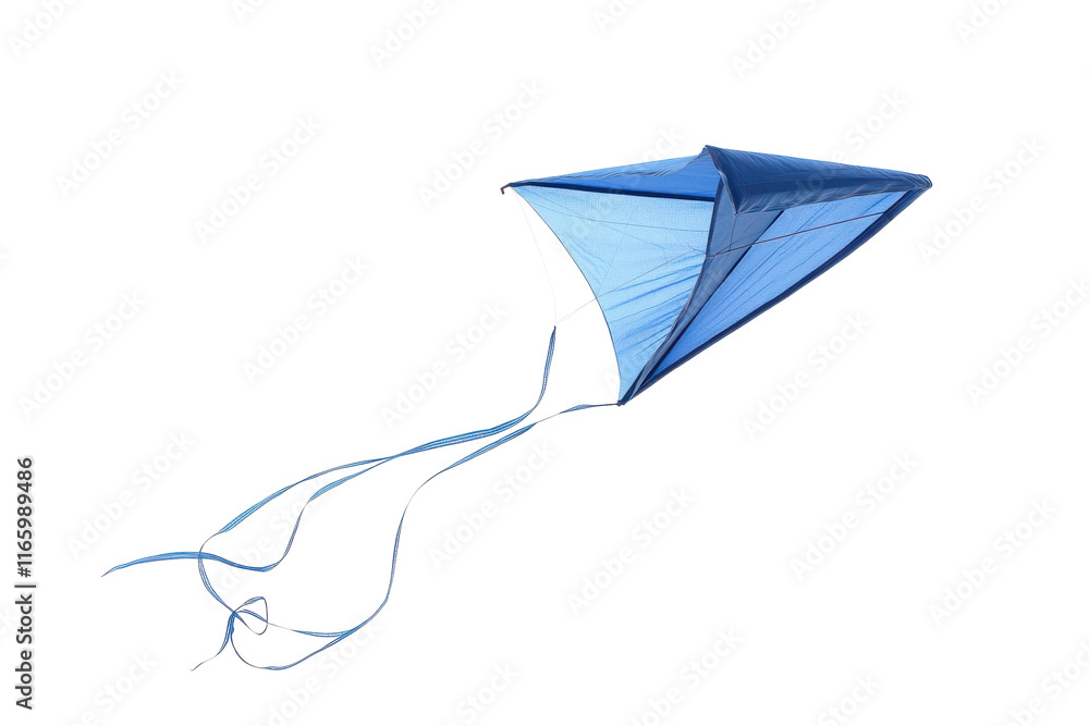 Obraz premium Hovering Blue Kite in a Clear Sky