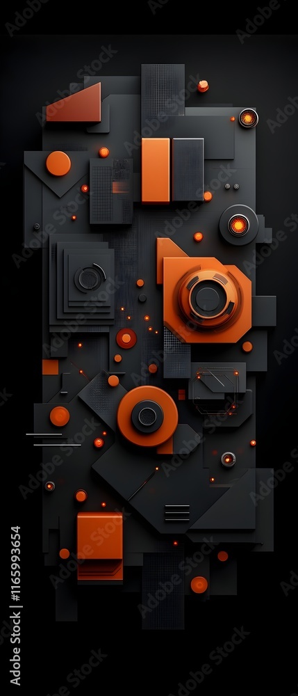 Obraz premium Visionary Digital Frontier Intricate Algorithmic Structures and Luminous Fractals in a High Tech Observatory Explore the pioneering technological breakthroughs and bold