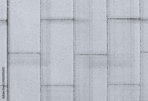 Wallpaper Mural Geometric Concrete Tiles: Industrial Gray Pattern Torontodigital.ca