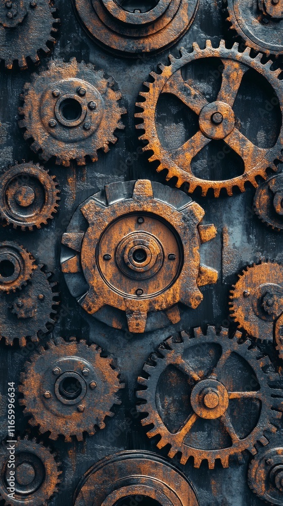 Intricate Gears: A Masterful Display of Industrial Design Intricate Gears: A Masterful Display of Industrial Design