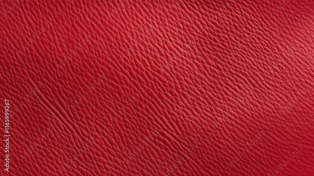 Fototapeta premium red leather texture, macro photography, fine grain detail, vibrant crimson, textured surface, horizontal composition, rich color, luxury material, close-up view, seamless pattern, high resolution, tac