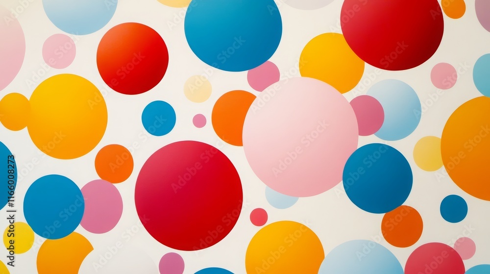 colorful Polka Dots, neutral background, 16:9 colorful Polka Dots, neutral background, 16:9