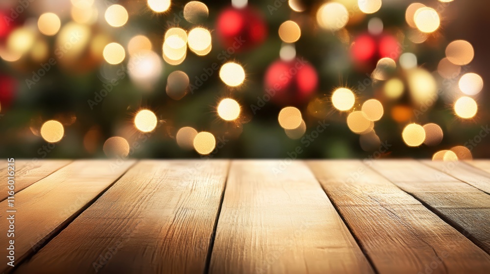 Christmas ornament, wooden table, bokeh lights, warm glow, festive atmosphere, shallow depth of field, holiday decor, blurred background, cozy setting, soft focus, rustic wood texture, magical ambianc Christmas ornament, wooden table, bokeh lights, warm glow, festive atmosphere, shallow depth of field, holiday decor, blurred background, cozy setting, soft focus, rustic wood texture, magical ambianc