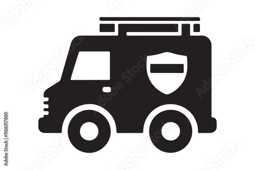 Basic Truck Silhouette Vector Automotive Graphic