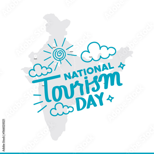 national tourism day vector illustration, national Tourism Day social media post .international tourism day poster design hand lettering .Travel concept background.