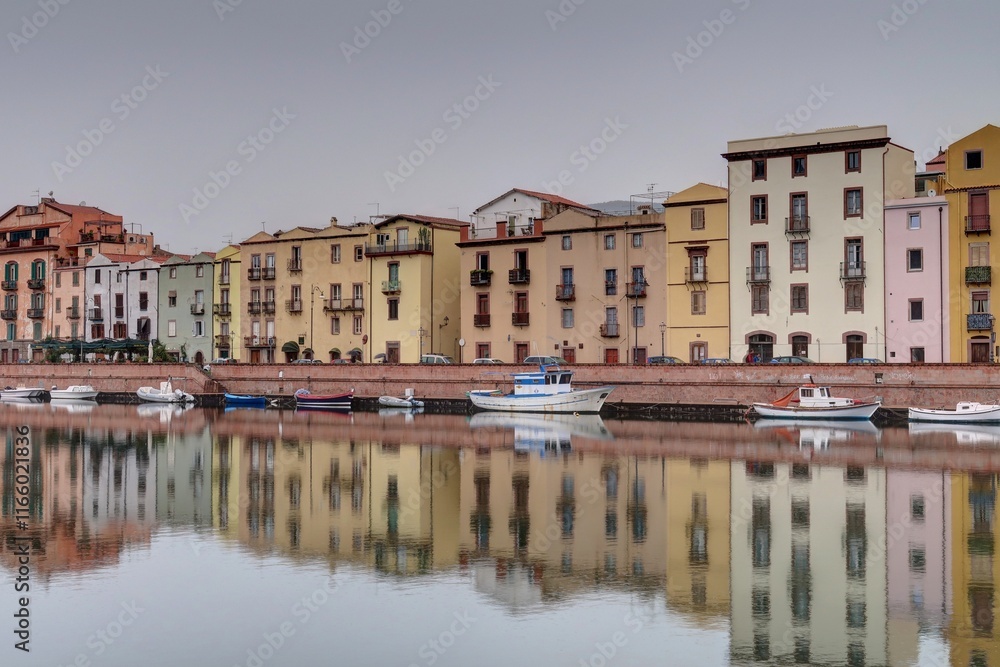 Obraz premium côte ouest de la Sardaigne à Bosa