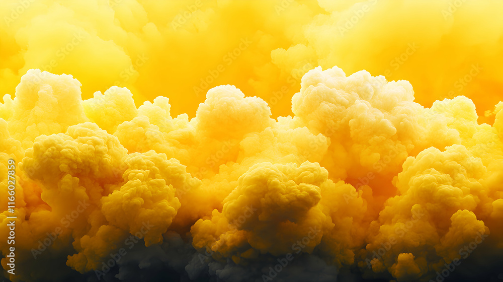 Abstract image of vibrant yellow smoke clouds, resembling a dramatic, textured sky or a celestial phenomenon. Perfect for backgrounds, design, or artistic projects. Abstract image of vibrant yellow smoke clouds, resembling a dramatic, textured sky or a celestial phenomenon. Perfect for backgrounds, design, or artistic projects.