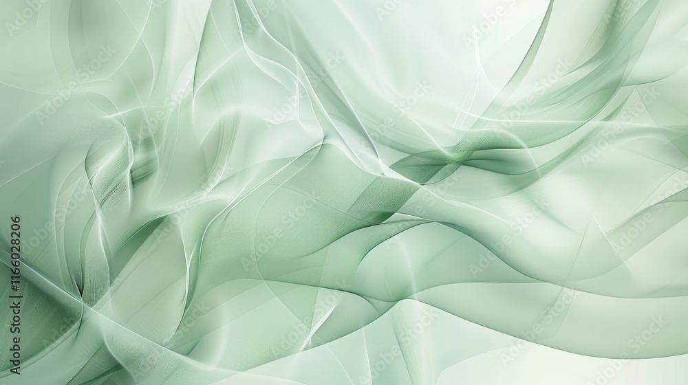 Green waves creating a dynamic and elegant backdrop, perfect for wallpapers and modern design projects Green waves creating a dynamic and elegant backdrop, perfect for wallpapers and modern design projects
