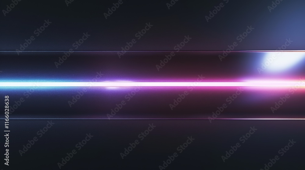 Horizontal glowing neon light lines create a vibrant and colorful abstract background, perfect for wallpapers, presentations, or digital art projects