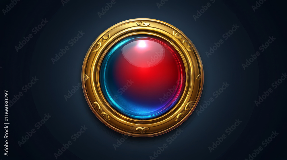 Medieval ui game sprite button with gold border cartoon design. Isolated long golden royal gui vector rpg element for shooter animation. Menu horizontal panel assets for app in red and blue. Medieval ui game sprite button with gold border cartoon design. Isolated long golden royal gui vector rpg element for shooter animation. Menu horizontal panel assets for app in red and blue.