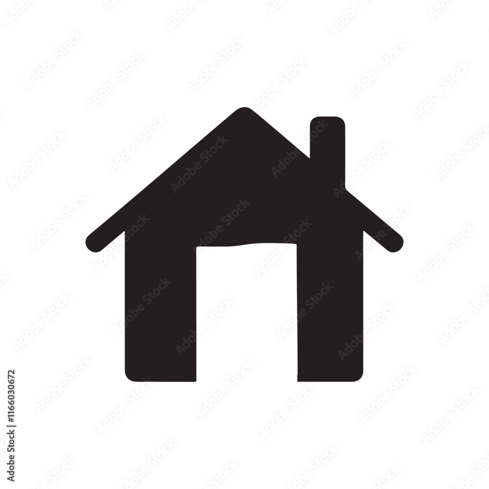 Web home flat icon for apps and websites Web home flat icon for apps and websites