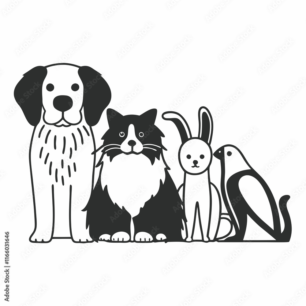 Obraz premium dog and cat