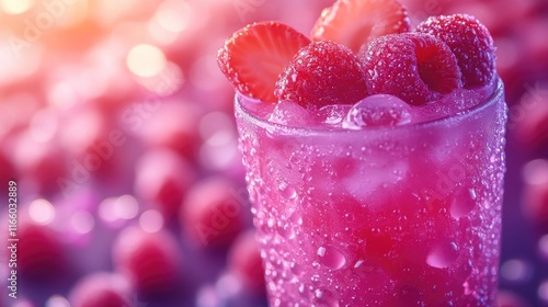 Fresh strawberries add natural sweetness to this refreshing drink