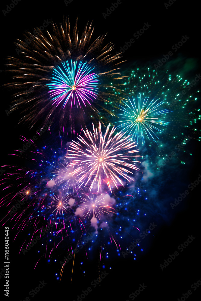 Spectacular Firework Display Ignites The Midnight Sky In Brilliant Colors: A Joyous Celebration Of The Night Spectacular Firework Display Ignites The Midnight Sky In Brilliant Colors: A Joyous Celebration Of The Night