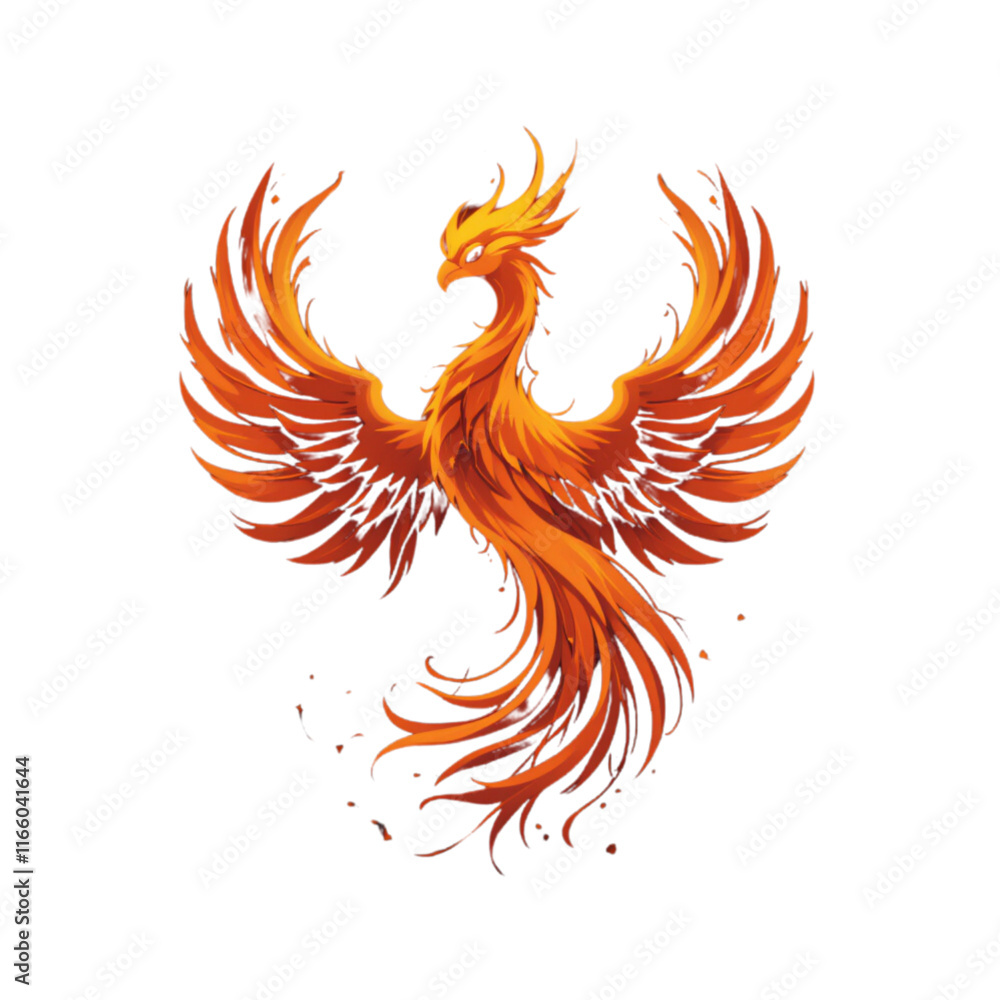 Fototapeta premium tattoo of the phoenix