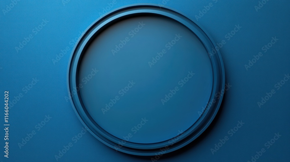 Abstract Blue Circular Frame Design Abstract Blue Circular Frame Design