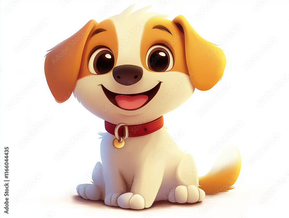 Naklejka premium cartoon puppy 
