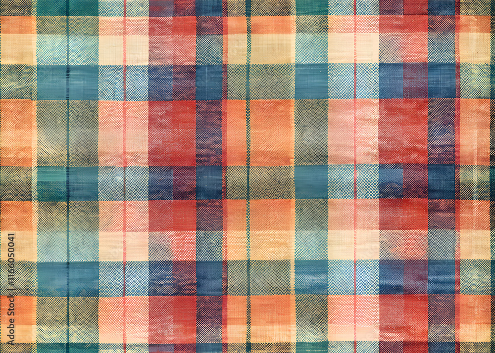 Creative Colorful plaid fabric pattern. Design element Creative Colorful plaid fabric pattern. Design element