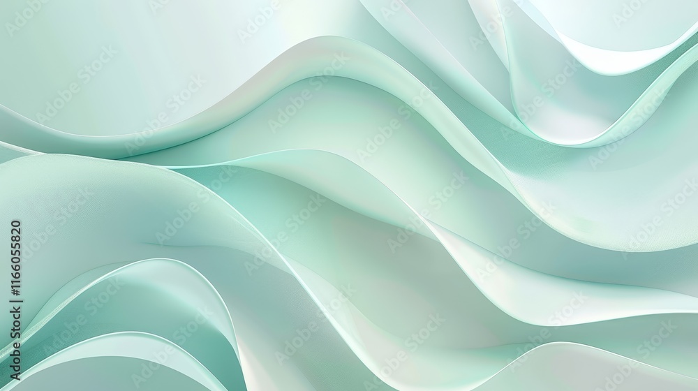 Gentle turquoise waves create a tranquil and elegant backdrop, perfect for adding a touch of serenity to any design project Gentle turquoise waves create a tranquil and elegant backdrop, perfect for adding a touch of serenity to any design project