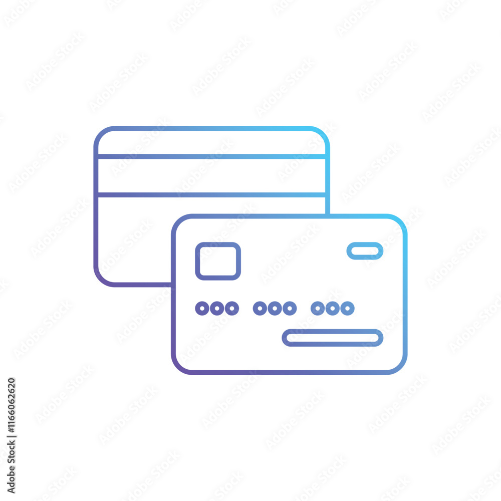Credit Cards vector icon Credit Cards vector icon