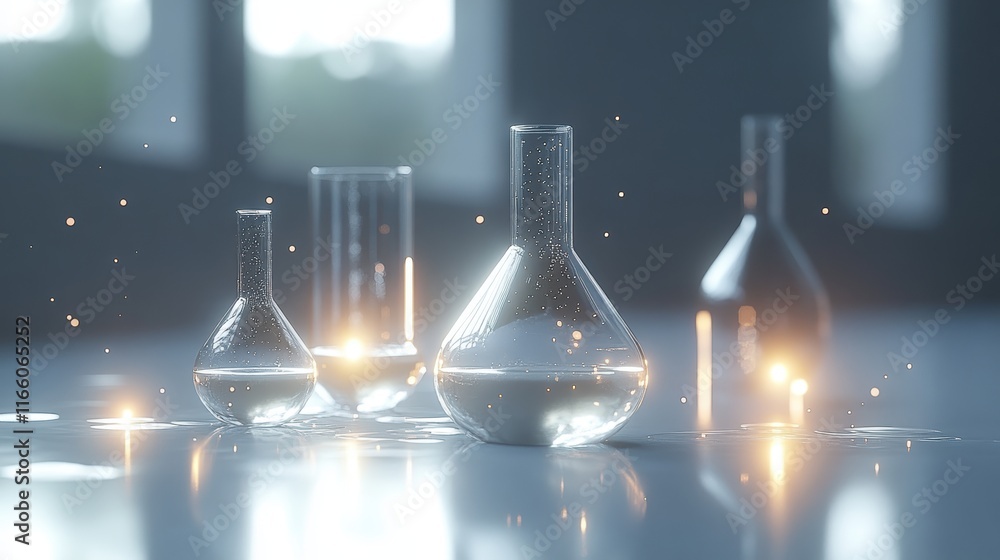 A Diverse Collection of Colorful Glass Bottles Displayed in a Bright and Inviting Laboratory Setting Under Natural Light Enhancing Their Unique Shapes A Diverse Collection of Colorful Glass Bottles Displayed in a Bright and Inviting Laboratory Setting Under Natural Light Enhancing Their Unique Shapes